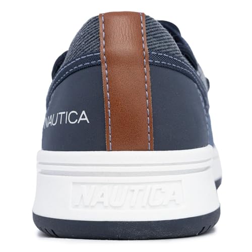 Image of Nautica Men's Casual Boat Shoes, Moc-Toe Loafers with Cushioned Insole, Deck Fashion Sneaker