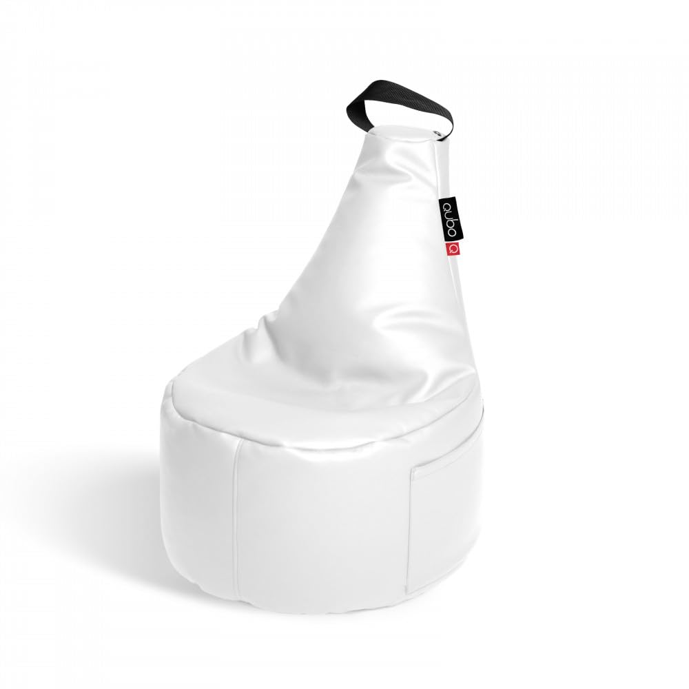 Qubo™ Fusion Sitzsack | Ergonomisches Design | Leichte Polystyrolfüllung | Strapazierfähig, mobil und flexibel | Innen & Außen geeignet | Jasmin Soft Fit