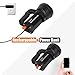 Super Bright LED Spotlight Flashlight Rechargeable 6000 High Lumens Long Lasting Spot Light CREE Waterproof Tactical Torch, 5 Light Modes Side Floodlight, Handheld Flashlights with USB Output