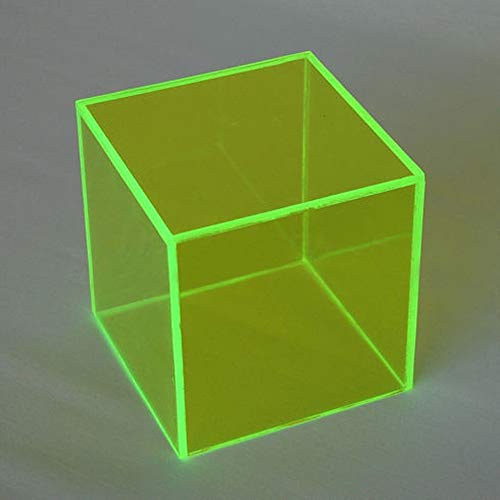 Lámina acrílica verde fluorescente 0.13 pulg 11.875x11.875 miniatura 2