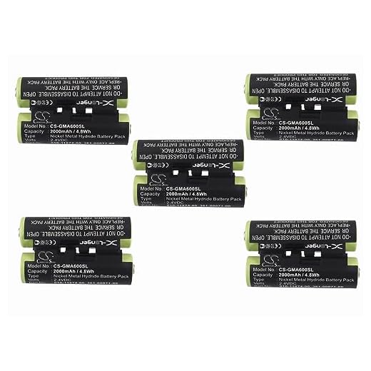 (5 Pack) XSP Battery for Garmin 010-01550-00 Astro 430 Handheld Oregon 600 Oregon 600t Oregon 650 Oregon 650t Striker 4 Striker 4 Fishfinder PN 010-11874-00 361-00071-00