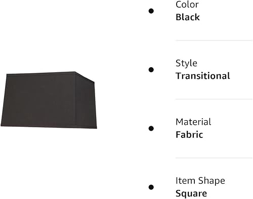 Miniatura 7 de Aspen Creative 36101 - Pantalla de araña cuadrada de transición con tapa dura, color negro, ancho de 13 pulgadas, 14 x 9 12 pulgadas, (13 + 13