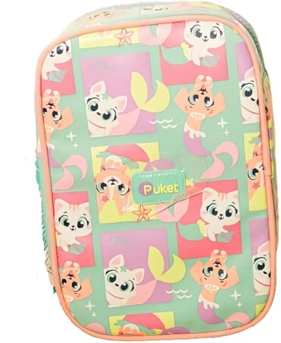 PUKET - ESTOJO INFANTIL PUKET GRANDE PAETE PET SEREIA VERDE AGUA