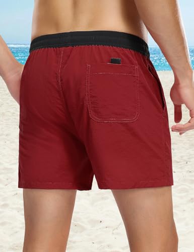 Men's Board Shorts Swim Trunks Quick Dry Swimming Trunks for Men Cargo Pockets3