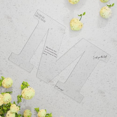 Acrylic Letters Wedding Guest Book | Wedding Decorations | Personalized Acrylic Guest Book Alternatives | Guest Book for Party | Unique Wedding Favors | Wedding Books for Guests to Sign