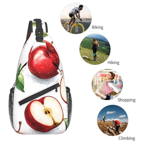 Morrales de viaje con diseño Apple Fruit para adultos miniatura 6
