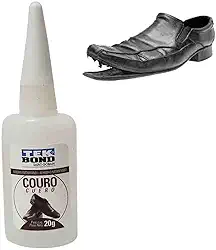 Cola Couro Instantâneo Bico Fino 10X20G, Tekbond 406958, Branco
