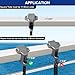 yboatch Boat Bumper Clips/Hangers/Adjusters/Cleats for Docking, Suitable for 1 Inch and 1.25 Inch Square Tube, 8 Pack