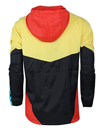 Image of SCREENSHOT Mens Streetwear Windbreaker Jacket - Lightweight Graphic Hoodie, Graffiti Hip Hop Urban Fashion Pullover Top