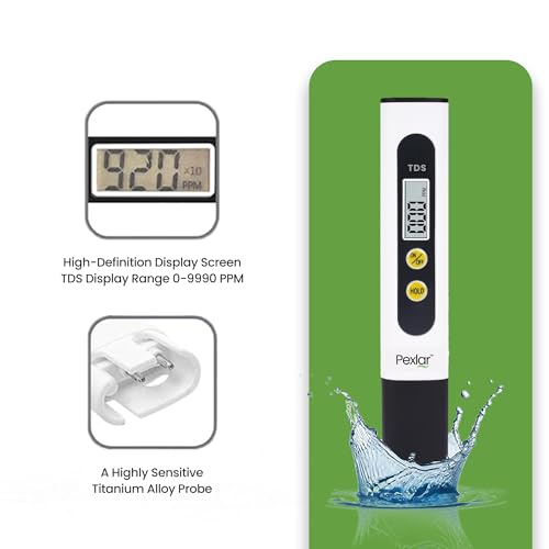 Image of Pexlar TDS Meter, Total Dissolved Solids Meter, Water Quality Tester, PPM Tester