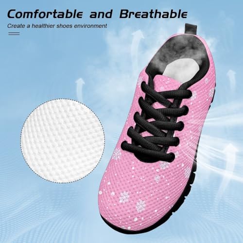 Girls Boys School Casual Sports Sneakers Non Slip Shoes Breathable Comfortable Light and Elastic Everyday Shoes for Parks US Little Kid 11-13 Big Kid 1-5 Black Sole4