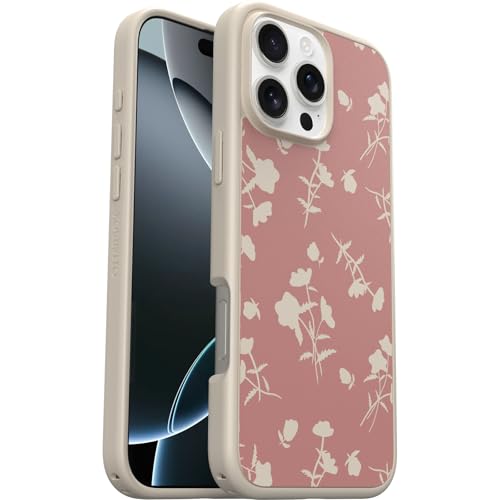 Image of OtterBox iPhone 16 Pro Max Symmetry Series Case - Pink Petals - Ultra-Thin, Sleek iPhone Case, Aesthetic & Cute Floral iPhone Case