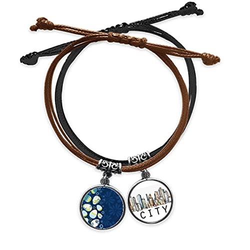 Bracelet cuir Sidi haut de gamme et sa corde main inspirée du Cercle de Pâques