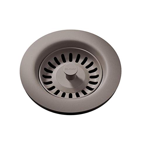 Elkay LKQS35SM Polymer Drain Fitting with Removable Basket Strainer and Rubber Stopper, Silvermist Elkay LKQS35SM Polymer Drain Fitting with Removable Basket Strainer and Rubber Stopper, Silvermist
