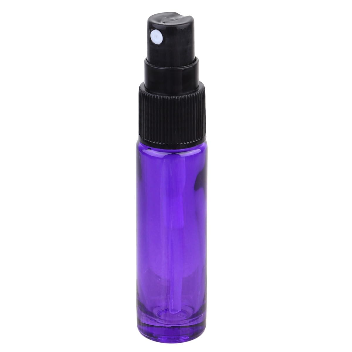 20 Stück 10ml Glas Sprühflaschen für Parfüm und Öle | Violett, Wiederbefüllbar und Tragbar, für Unterwegs und Draußen, Kompakte Zerstäuber