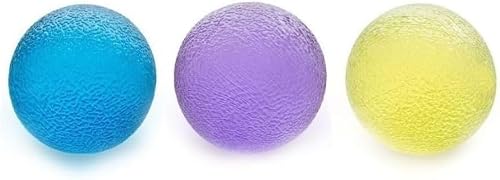 Hand Therapy And Finger Exercise Stress Balls - 3 Pack