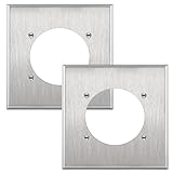 LIDER NEMA 14-50R Wall Plate, 1-Gang Outlet Cover, Heavy Duty Metal Plate for EV Charger and RV Receptacle, 2.46