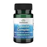 Swanson Luteolin Complex with Rutin Cognitive Enhancer Brain Support Memory Mood Longevity Supplement 100 mg 30 Veggie Capsules