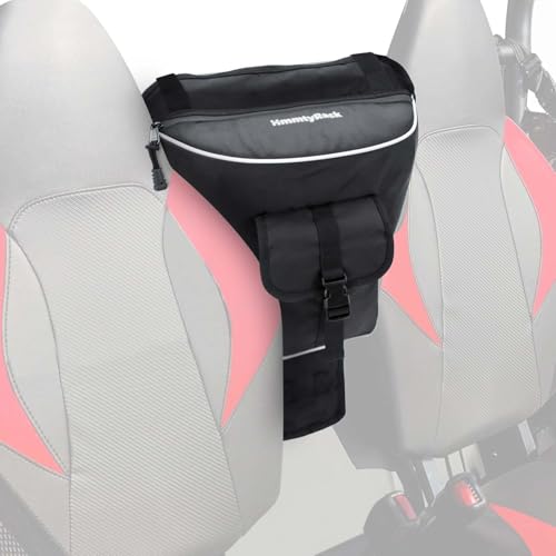 HmmtyRack UTV Center Storage Bag UTV Cab Pack Center Seat Bag Easy Install Compatible with Polaris RZR XP 1000 Turbo S 900 570 800 UTV Storage Bag 1680D High-Density with Multiple Pockets（Black）