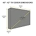 KHOMO GEAR Outdoor TV Cover Universal Weatherproof Protector for 40-42 Inch TV - Fits Most Mounts & Brackets, Grey (VC-tv-cover-40-grey)