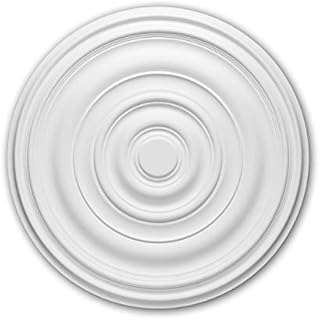 PRO[f]home® - Ceiling Rose 156018 Ceiling Decoration Medallion Rosette Decorative Element Timeless Classic Design White Ø 74.5 cm Profhome