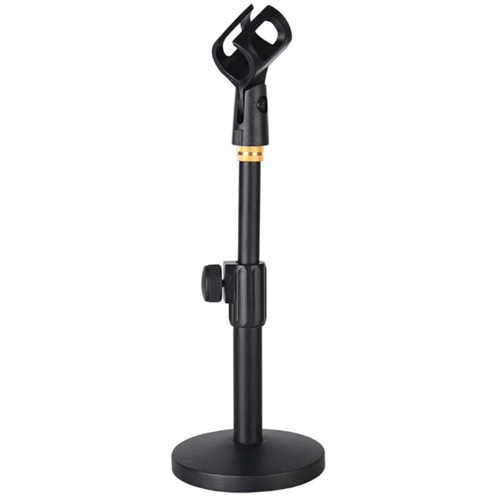 Danlai Adjustable Desktop Microphone Stand, Stable Support Frame for Most Common Mic Models and Audio Equipment