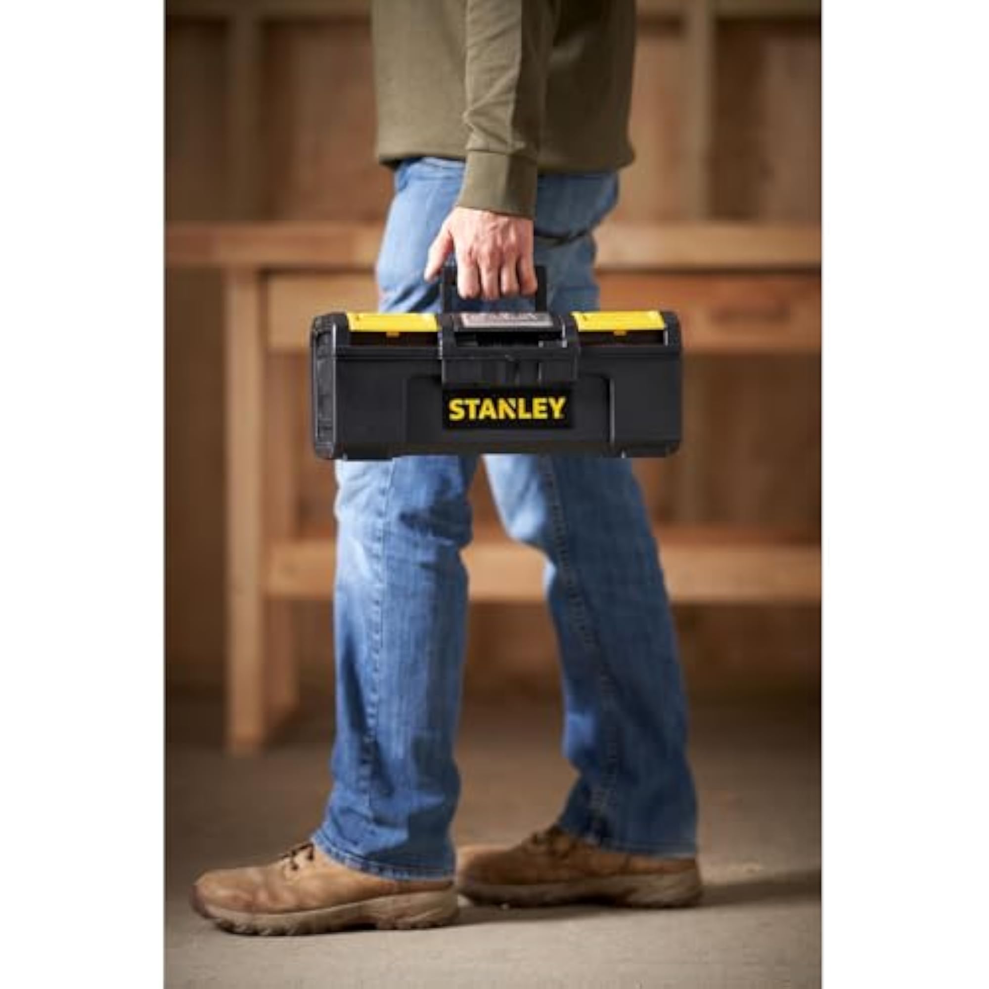 Heavy-Duty Portable Plastic Tool Box, 16 Kg Capacity