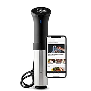 Anova Culinaire AN500-US00 Sous Vide Precision Cooker (WiFi), 1000 Watt | Anova App inbegrepen, zwart en zilver
