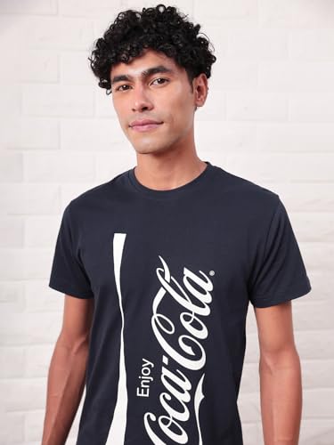 Image of Bewakoof Men's Cotton Jersey Graphic Print Regular Fit Half Sleeve Round Neck T-Shirt | Tshirt for Man | Tshirt for Men Cotton | Tshirts for Men Stylish | Casual Wear | Street Wear
