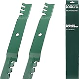 UDC Parts GY20850 D130 D105 D110 Mower Blades Replacement for John Deere 42 inch S100 E100 E120 E130 Z225 AM141033 GX22151 AM141031 AM141034 X305R D100 LA105 D125 LA115 E110 / Gator Mulching / 2 Pack