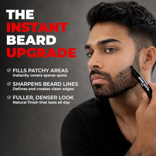 Image of Beardo Black Magic Beard Precision Pen | Instantly Covers Patchy Beard | Hair-Like Precision Strokes | Natural Beard Filler Pen | Waterproof, Smudge-Proof & Long-Lasting | 1.5ml