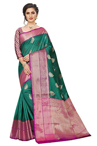 Silk Zone Women's Heavy Banarasi Art Silk Saree With Unstitched Blouse Piece product image 9