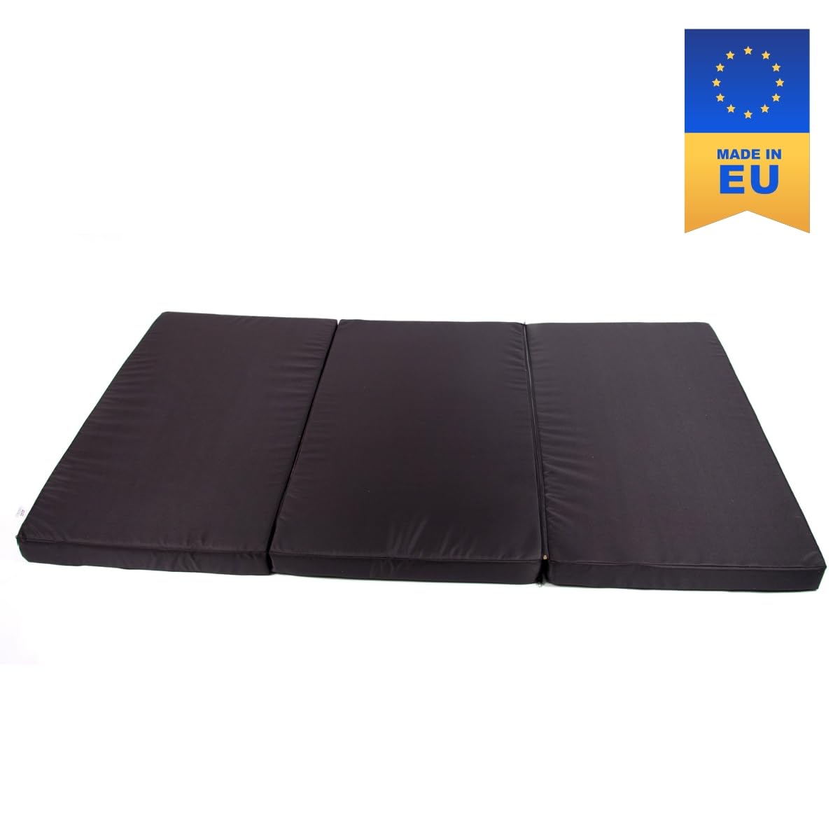 Premium Visco Schlafauflage für Caddy & Combo Life | Klappmatratze 185x120x8 cm, Schwarz | Faltbare Matratze für Bus, viskoelastischer Schaum + Kaltschaum