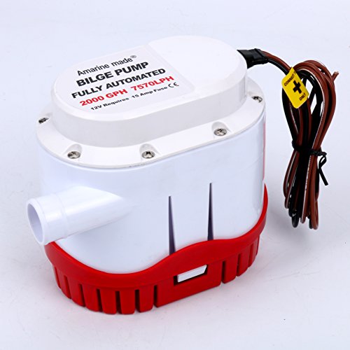 image for Amarine Made Automatic Submersible Boat Bilge Water Pump 12v 2000gph A