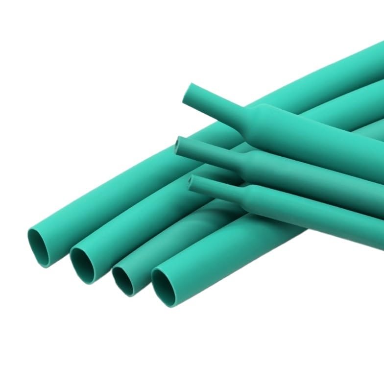 Tubo termorretráctil verde de doble pared, con revestimiento adhesivo y aislamiento de poliolefina, relación 3:1, diámetro de 1,6-39 mm.(7.9mm,20 meters)