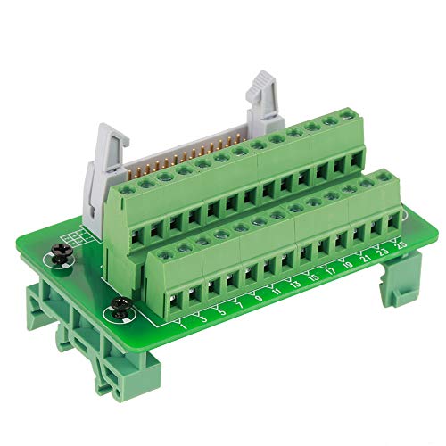 IDC26P DIN-Schiene, 26-polig, 5-mm-Halterung, Schnittstellenmodul, Steckerplatine, 10 x 7 x 5, IDC-Flachbandkabel, 26 Pins, Typ C, 26P