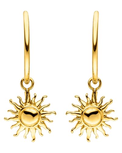 PURELEI® Sun Ohrringe (Gold) – Damenohrringe aus langlebigem Edelstahl...