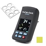 Tune Bot Studio Digital Drum Tuner Bundle With Liquid Audio Dampening Pads and Instrument Polishing Cloth - TBS-001 Professional Clip-On Tuner for Acoustic Kits