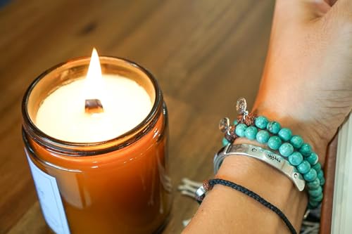 Gratitude Gifted CANDLE-P Energize In Gratitude - 8 Oz Natural Soy Candle With Orange, Ginger, And Amber Fragrances - Perfect Thank You Gift For Women & Men, Long-Lasting Aromatherapy Candle thumb #4