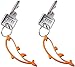 Produktbild munkees 2 x Schlüsselanhänger Delfin-Anhänger Figur Flaschenöffner, Orange, Doppelpack, 344039