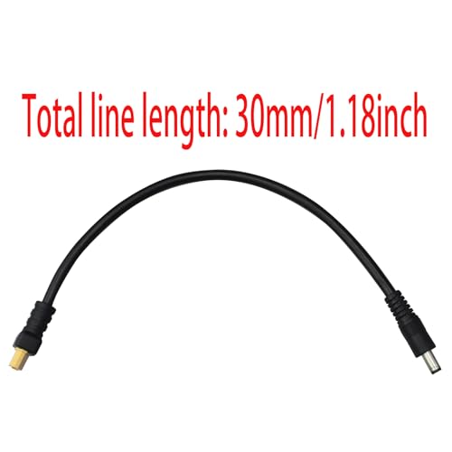 GWYAN 1 Pcs DC5521 Male to XT60 Female Cable for FPV Display Power Supply