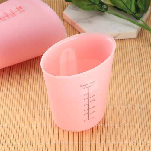 Set de 2 vasos medidores de silicona 250 ml y 500 ml miniatura 6