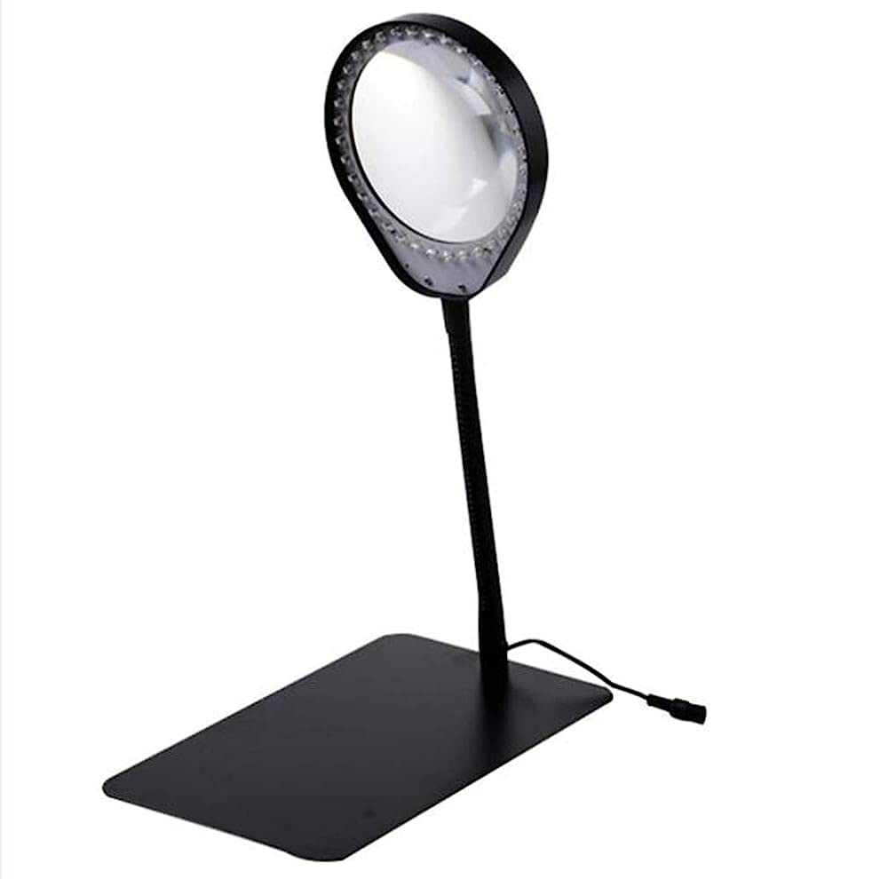 Lupy, 36 Diod Led 10X Lampa Powiększająca: Ściemnialna, Jasna Soczewka O Świetle Dziennym – 125 Mm Lampa Powiększająca, Wysokość Do Biurka, Stołu, Zadania, Rękodzieła, Bi,