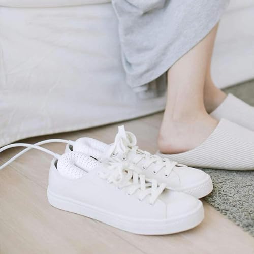 Secador de zapatos eléctrico portátil blanco miniatura 4