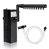 Novique Submersible Internal Aquarium Filter Multiple Function Powerful Pump Fish Tank Filter for 10-20 Gallon Tanks 105 GPH 5W