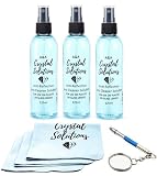 Eyeglass Lens Cleaning kit - Including 3 Anti-Reflective Lens Cleaner Solutions 125 ml Each, 3 Micro