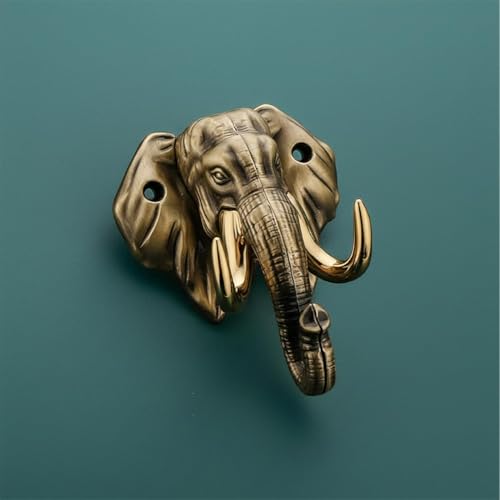 Image of Premium Elephant Key Holder for Wall, Vintage Metal Key Rack, Antique-| 3 Years Warranty |