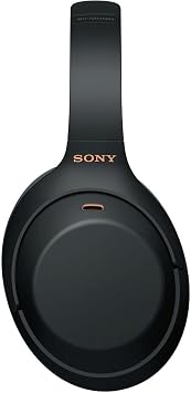 Sony WH-1000XM4 Wireless Noise-Canceling Over-Ear Headphones (Black) with Mic for Phone-Call and Voice Control (WH1000XM4/B) + Headphone Stand + USB Adapter