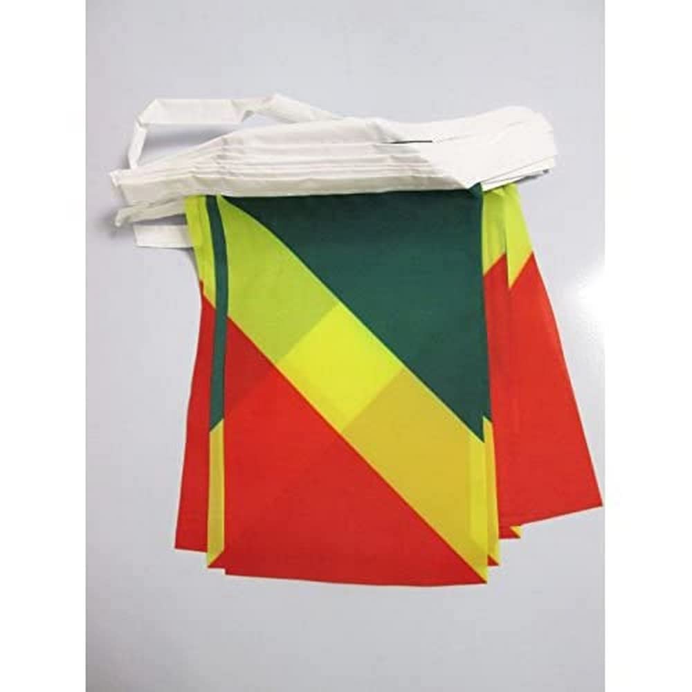 AZ FLAG Guirnalda 6 Metros, 20 Banderas de Ecuador 21x15 cm, Bandera Ecuatoriana 15 x 21 cm - Banderines — view 80