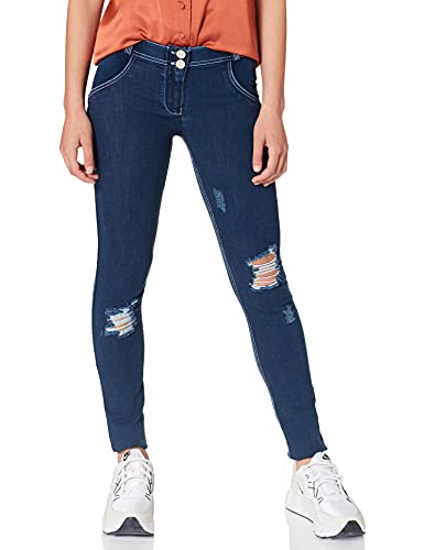 Freddy Damen Wrup1rc008 Hose, Blau (Jeans Scuro/Cuciture Bianche J0W), 36...